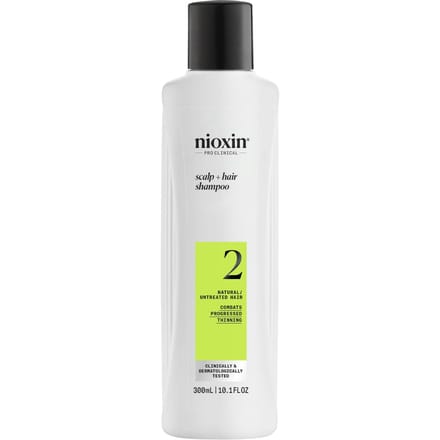 Nioxin System 2 - Shampoo - voor Natuurlijk Haar - Anti Haaruitval - Gevorderde Uitdunning - 300ml