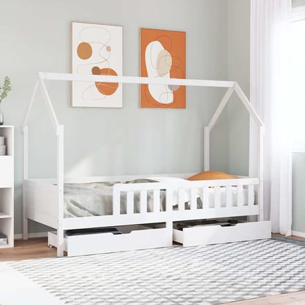 vidaXL - Kinderbedframe - 90x200 - cm - massief - grenenhout