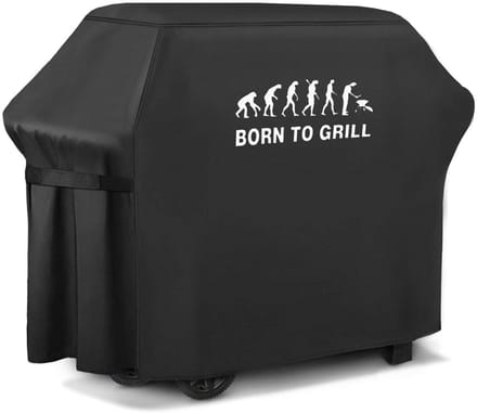 FEROCITY - Grillhoes - 105 cm x 100 cm x 48 cm - Waterdicht - UV-bestendig - Polyester - Zwart