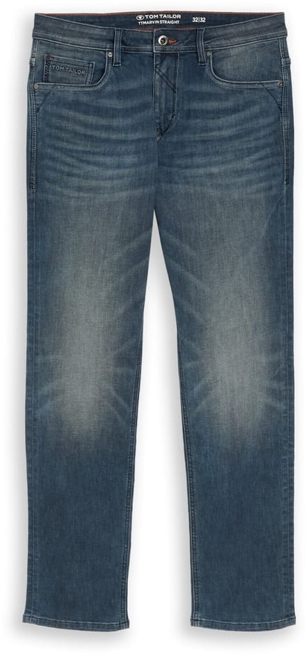 Tom Tailor - TTMARVIN STRAIGHT jeans - Maat 38/32 - Tinted Blue Denim