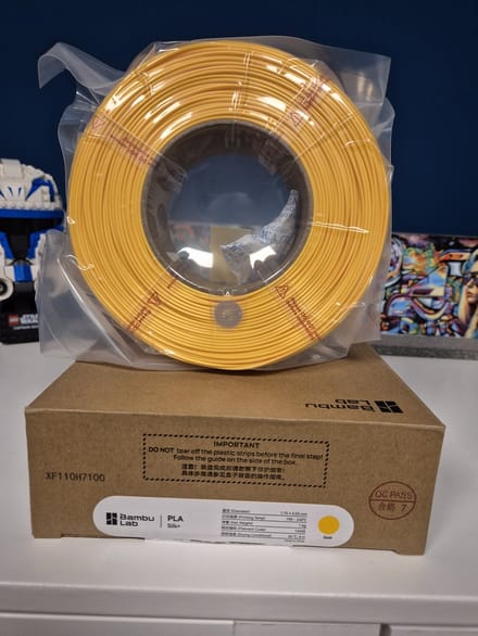 Bambu Lab PLA Silk+ Gold Refill Filament 1kg – 1.75mm – Hoogglans 3D Printer Filament – Compatibel met AMS
