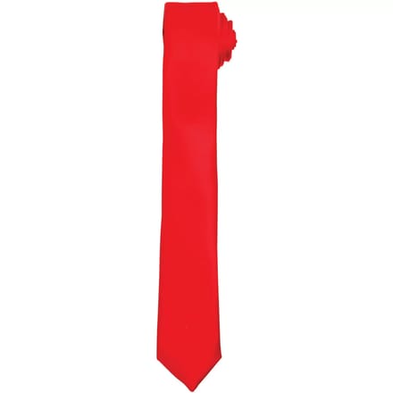 Premier Slim Tie PR793 - Red - One size