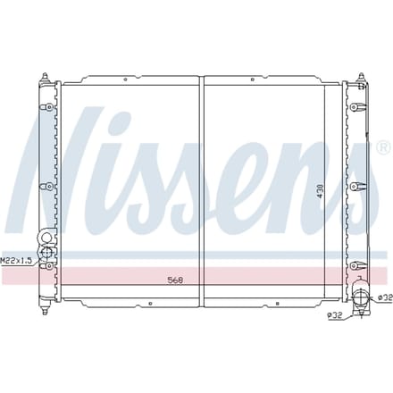 Radiator, motorkoeling NISSENS 65239
