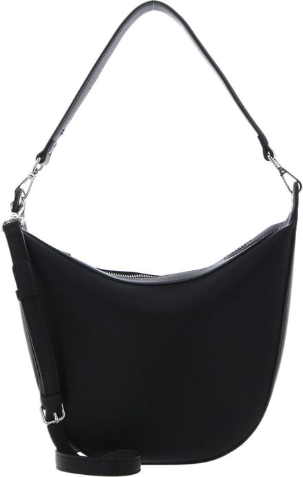 SEIDENFELT MANUFAKTUR Schoudertas Halsa Hobo Black Zwart