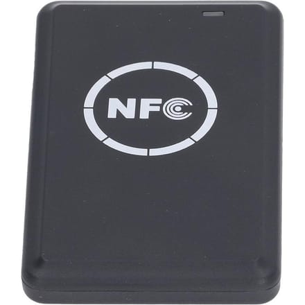 NFC Reader Writer Snelle Respons Nauwkeurige Stabiele Lezing Contactloos USB NFC Reader 5V gray