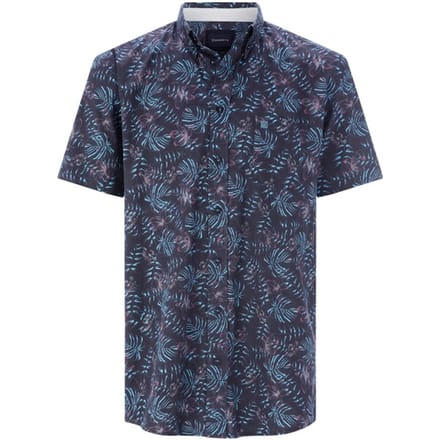 Babista herren Overhemd Met Korte Mouwen - 41/42 - donkerblauw - Plus Size