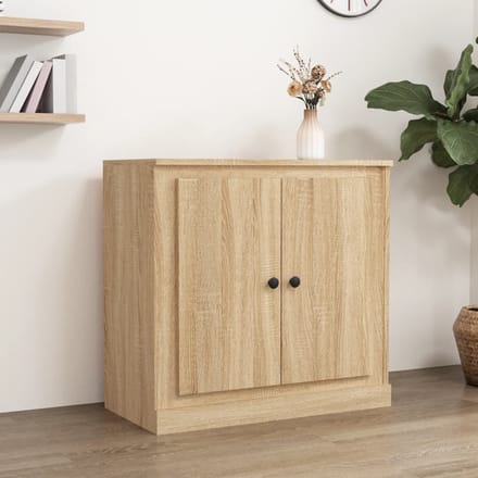 vidaXL - Dressoir - 70x35,5x67,5 - cm - bewerkt - hout - sonoma - eikenkleurig
