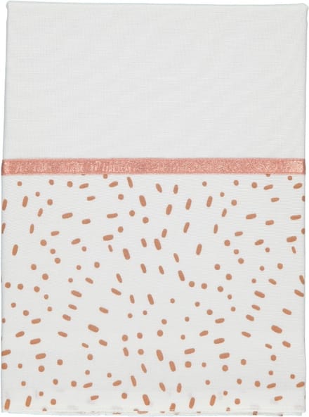 Briljant Minimal Dots Terra 100 x 150 cm Ledikantlaken 131R