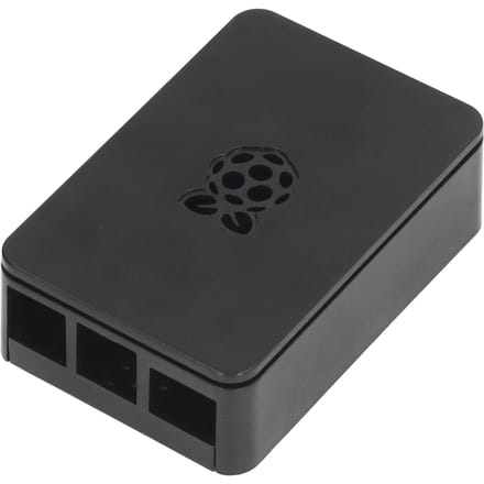 voor Raspberry Pi 4 Behuizing ABS Afneembaar Krasbestendig Warmteafvoer Beschermhoes Zwart