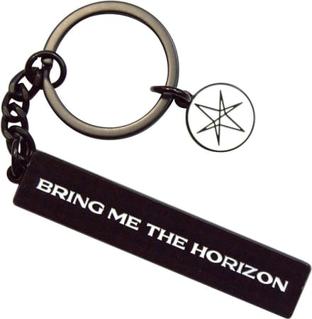 Bring Me The Horizon - Text Logo 6-Point Star Charm Sleutelhanger - Zwart