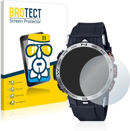 Screenprotector voor Casio Pro Trek PRW-30-1AER Beschermglas transparant