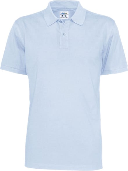 Cottover POLO PIQUE MAN - GOTS GECERTIFICEERD 141006 - Lichtblauw - S
