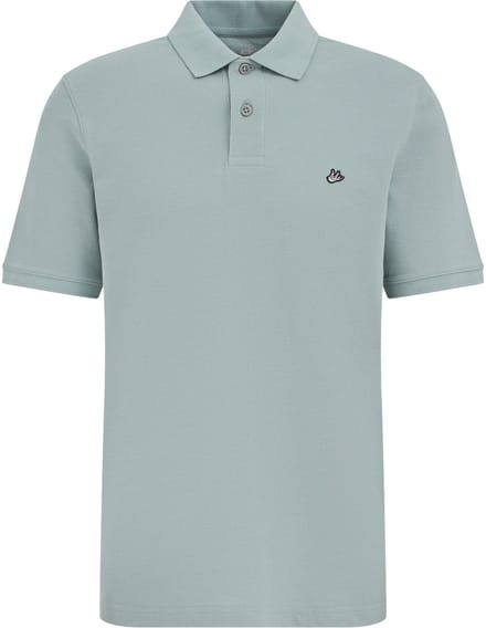 WE Fashion Heren regular fit polo met structuur