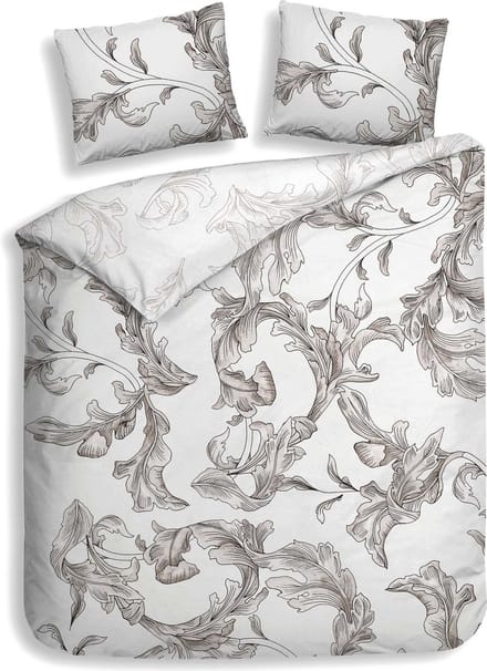 Heckettlane Clarabella Dekbedovertrek - Lits-jumeaux - Bamboe - 240x200-220cm - Wit