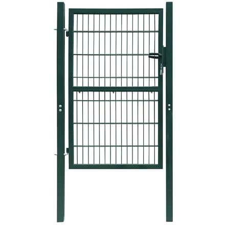 vidaXL - Hekpoort - staal - 100x200 - cm - groen