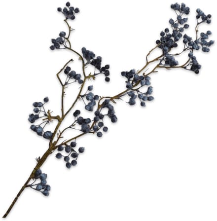 Silk-ka - Kunstbloem - bessentak - blauw - H99 cm