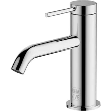 Aquavive Wastafelmengkraan Kobuk - Lage Uitloop - Chroom - 15,3cm