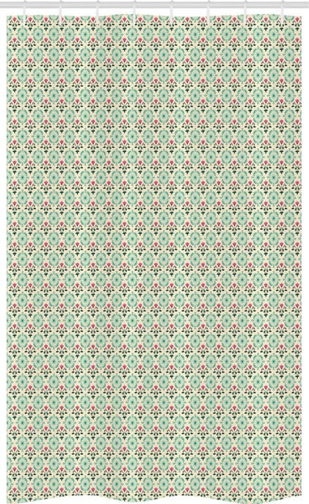 ABAKUHAUS Damast Douchegordijn – 120x180 cm – Modern Ontwerp, Waterafstotend