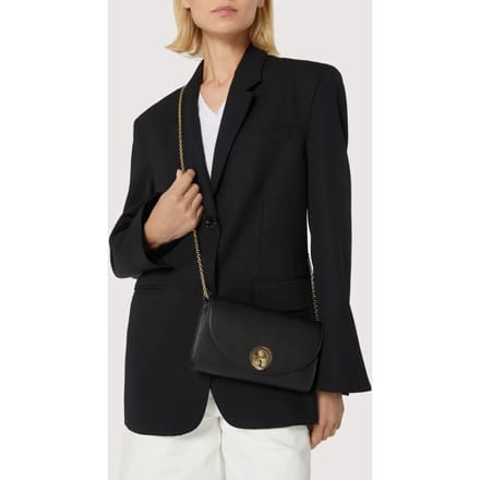 COCCINELLE Leren schoudertas Nikla Smooth Handbag Smooth Leather Noir zwart