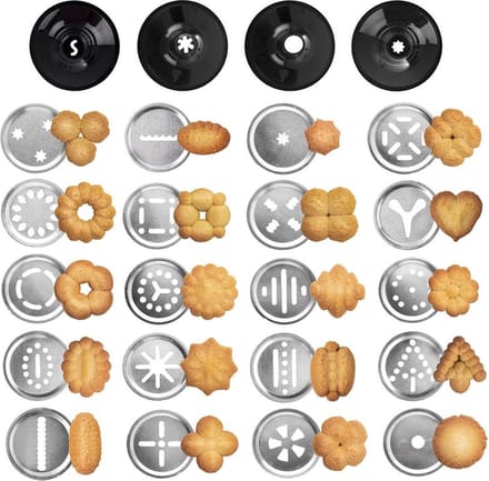 Koekjespers 25 delig - Garneerspuit - Cookie Press - Koekjes Spuit