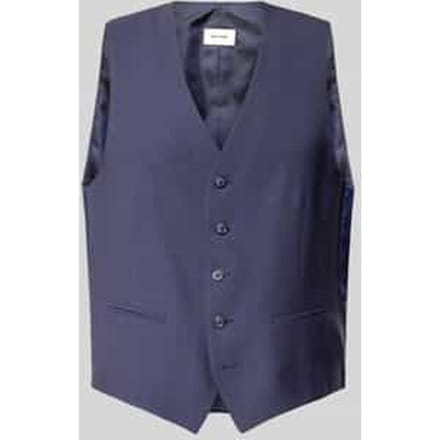 Regular fit gilet van scheerwolmix, model 'HUGO'
