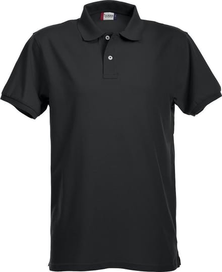 Clique Stretch Premium Polo 028240 - Zwart - 3XL
