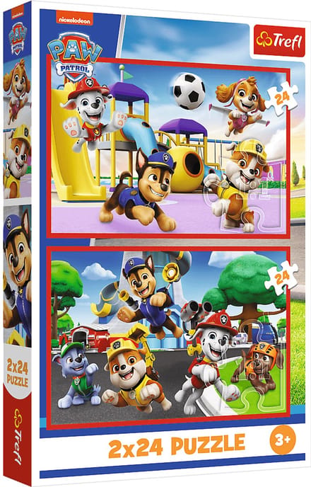 Puzzel - 2x24 - Hondenspeeldag - Paw Patrol Trefl 34434