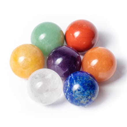 Feng shui 7 chakra edelsteenbollen - Yogi & Yogini - in zakje