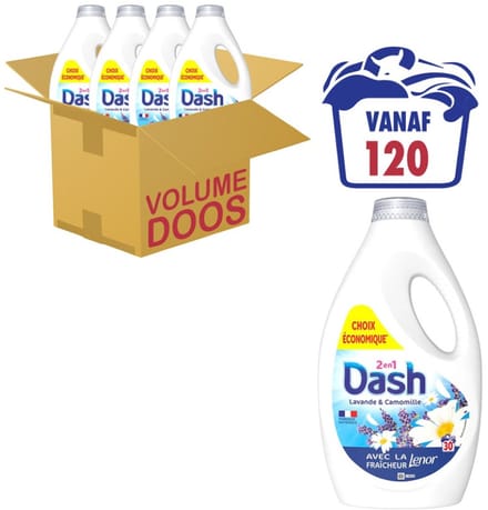 Dash 2in1 Lavendel en Kamille (4 x 1,35L)