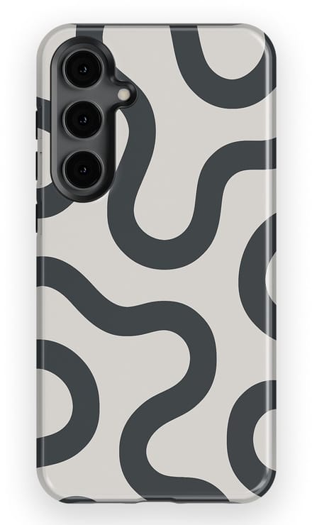 DripCase Motion Flow Tough Hoesje Samsung Galaxy S24 Plus | Backcover met Mag | Trendy Design | Valbescherming | Graphite Glide