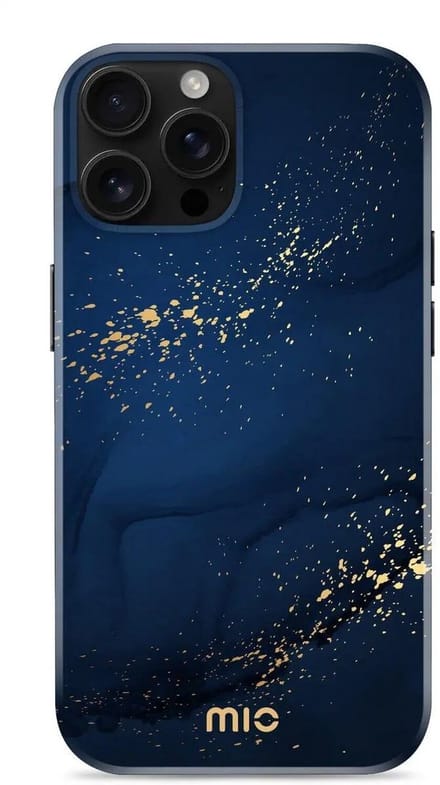 MIO by Mobilize Hoesje | Geschikt voor Apple iPhone 16 Pro Max | Compatibel met MagSafe / Qi2 | Hard Shell Back Cover | Midnight Sparkle