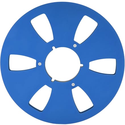14 10 Inch Lege Tape Spoel Aluminiumlegering 6 Gaten Universele Opening Machineonderdeel Geluidsband Opname blue