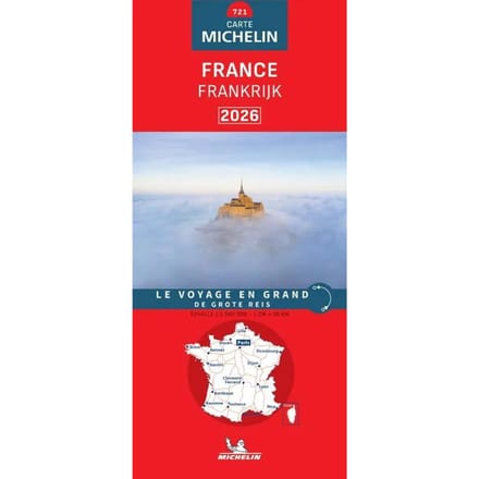 Michelin Wegenkaart 721 Frankrijk 2026 - Nationale Kaarten Michelin