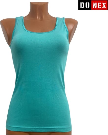 2 Pack Top kwaliteit dames hemd - 100% katoen - Turquoise - Maat XL/XXL