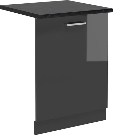 Vicco R-Line Vaatwasserfrontpaneel – 60 cm, WB Antraciet Antraciet Hoogglans