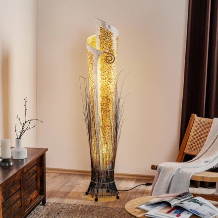 Woru Exotische vloerlamp YUNI 150 cm