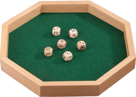 Philos Dobbelsteenbak Hout Octagon - Pitjesbak