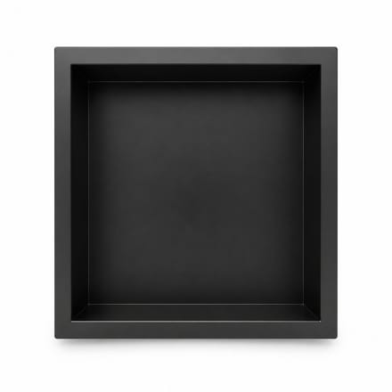 EAVY - Inbouwnis Badkamer Zwart - 30×30×10 cm - RVS