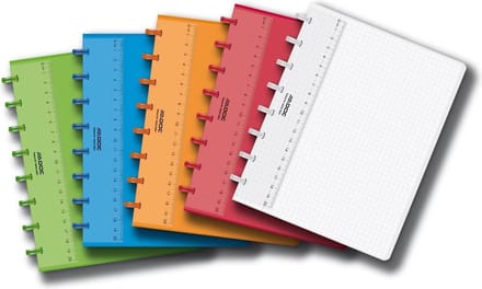 Schrift Adoc Colorlines A5 ruit 5x5mm 144blz 90gr PP assorti | 1 stuks