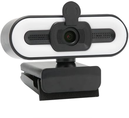 Vt products - Webcam HD 1080p - USB Webcam met Microfoon - Ideaal voor Videoconferenties - Inclusief LED Verlichting - Perfect voor Streaming - Plug-a