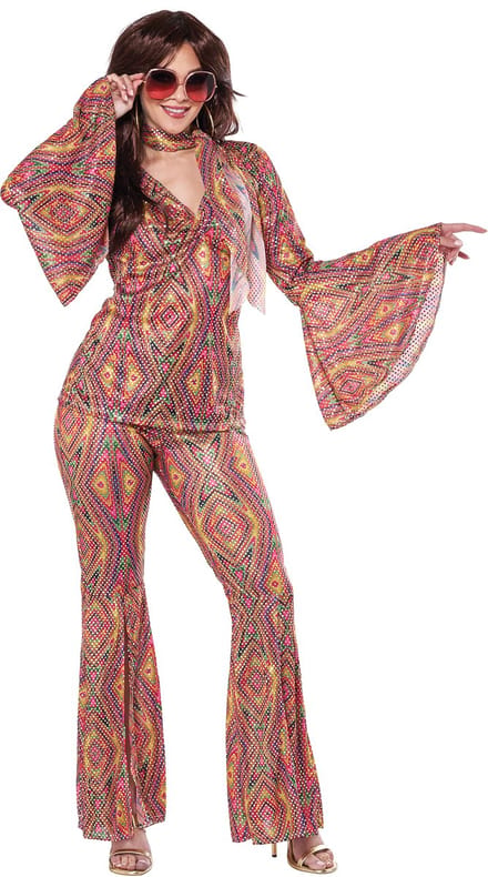 "Disco Glitter kostuum voor vrouwen  - Verkleedkleding - Small"