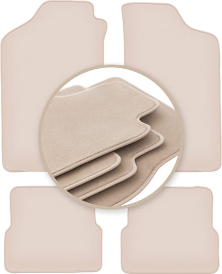 PREMIUM beige matten voor: Volkswagen Golf II hatchback 1983-1992