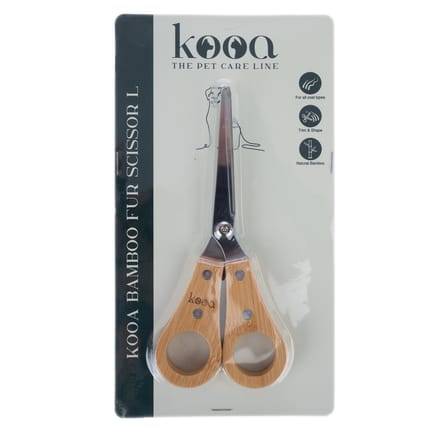 kooa bamboe bontschaar L 16x6,8x1,2cm hond & kat