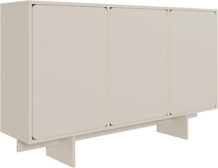 Commode Opbergkast - Ladekast Dressoir - Spullen Opbergen - Push to Open - 150 cm Breed - Grijs Beige