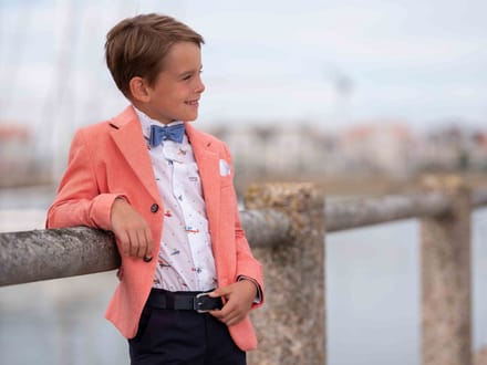 GYMP - Oranje vest - Maat 116 - Jongens - Orange/Navy -