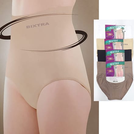 Bixtra figuur corrigerende slips dames lingerie 6 stuks hoge taille dames ondergoed maat S