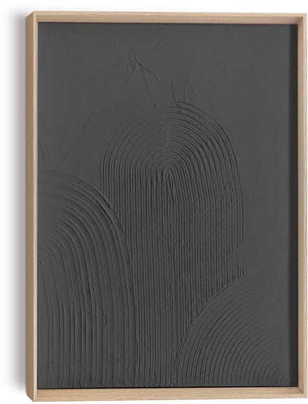Schilderij 3D Art Arches - charcoal - 40 x 30 - Hout - REINDERS