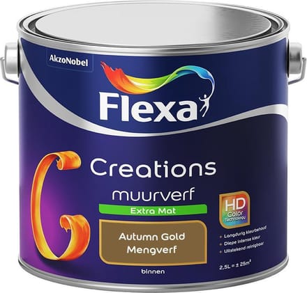 Flexa - Creations Muurverf Extra Mat - Autumn Gold - Mengverf - 2,5 L