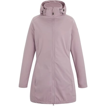 Carisbrooke waterafstotende lange softshelljas met capuchon voor dames