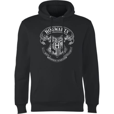 Harry Potter Hogwarts Crest Hoodie - Zwart - S